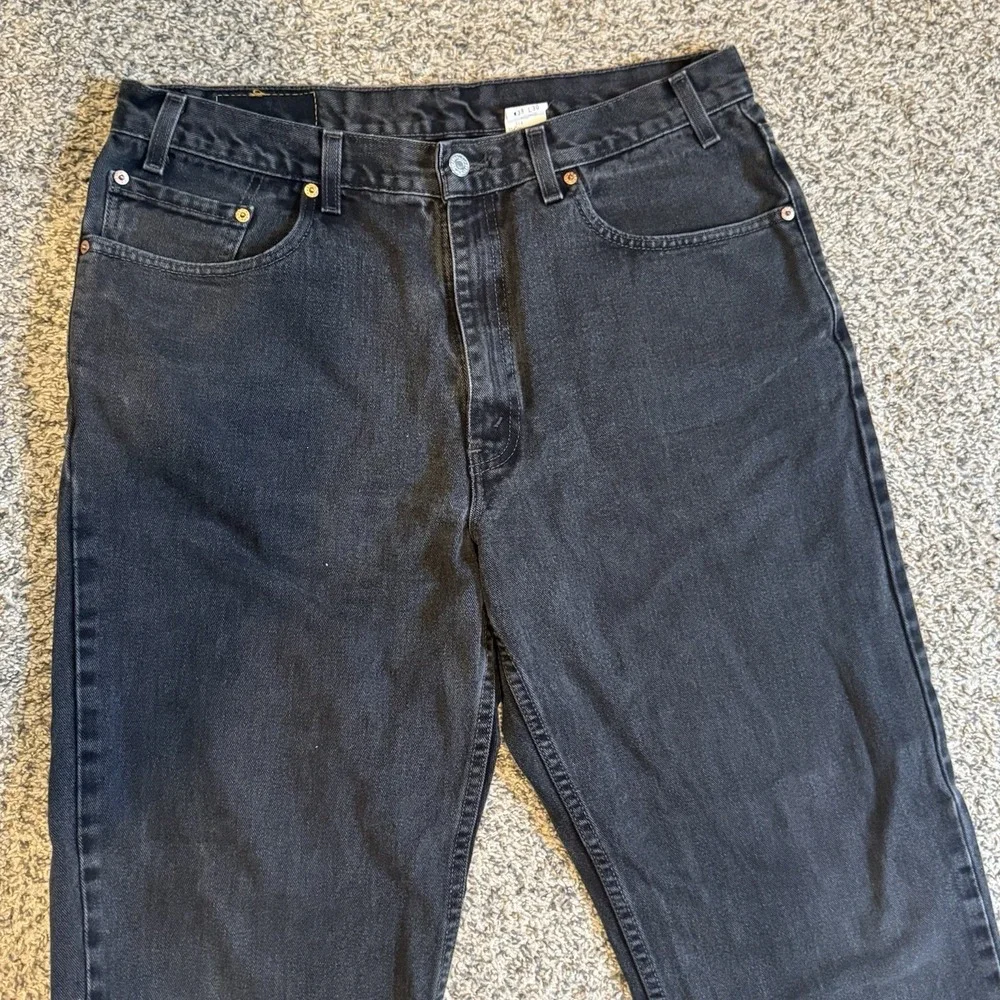 Levi's 550 Relaxed Fit Jeans Mens 38x30 Vintage Made in USA Black Baggy Y2K